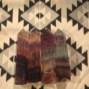 Little Candy Rainbow Flourite towers!!